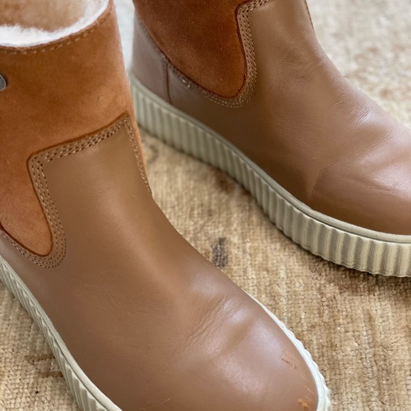 Pajar Side Zip, Wool Fleece Lined Boots in Camel Size 7-7.5 - Picture 16 of 16